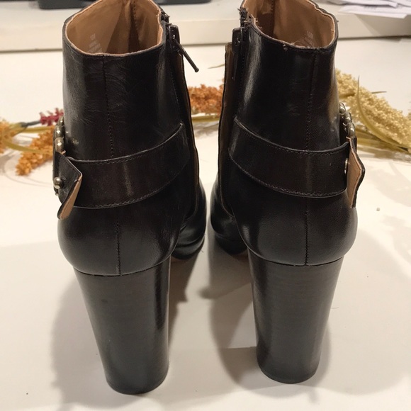 NINE WEST Kali ankle boot leather high heel zip up - Picture 4 of 8